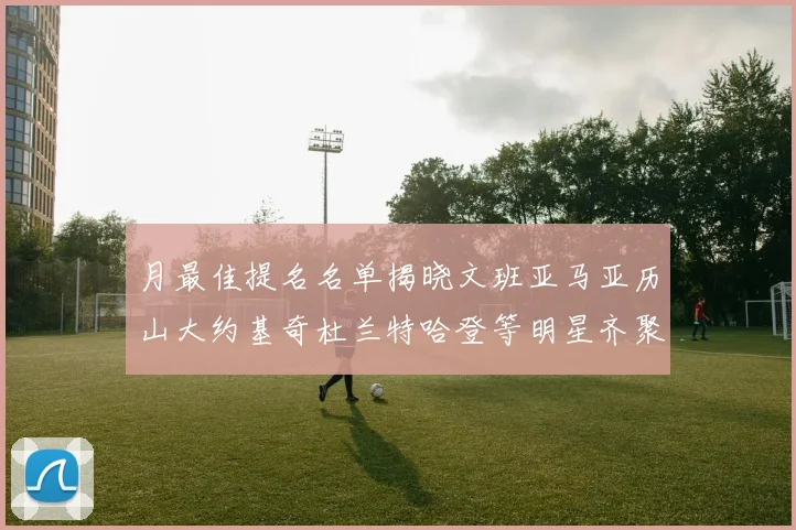 月最佳提名名单揭晓文班亚马亚历山大约基奇杜兰特哈登等明星齐聚争夺荣誉